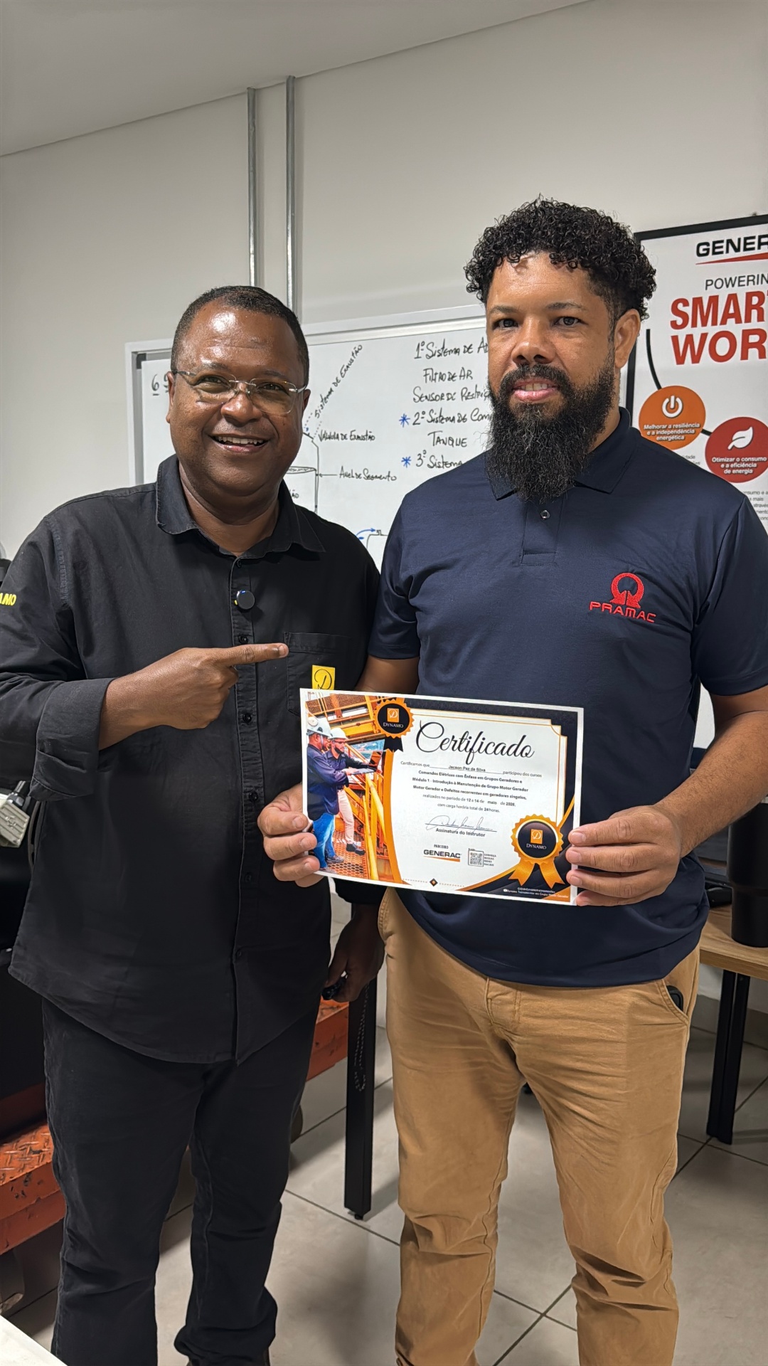 Aluno certificado pela Dynamo Treinamentos — turma 2