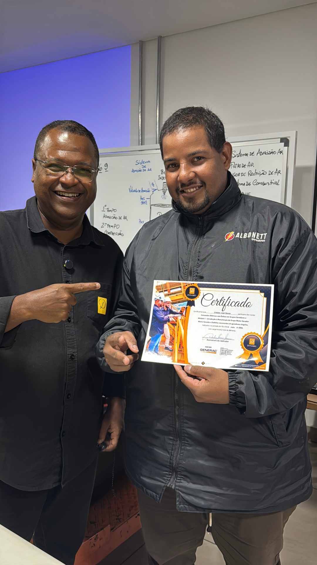 Aluno certificado pela Dynamo Treinamentos — turma 4
