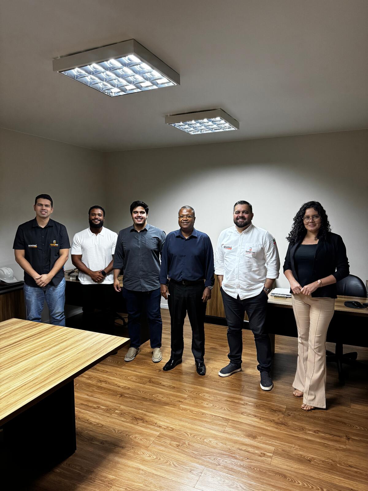Equipe da Energimaq, empresa parceira da turma